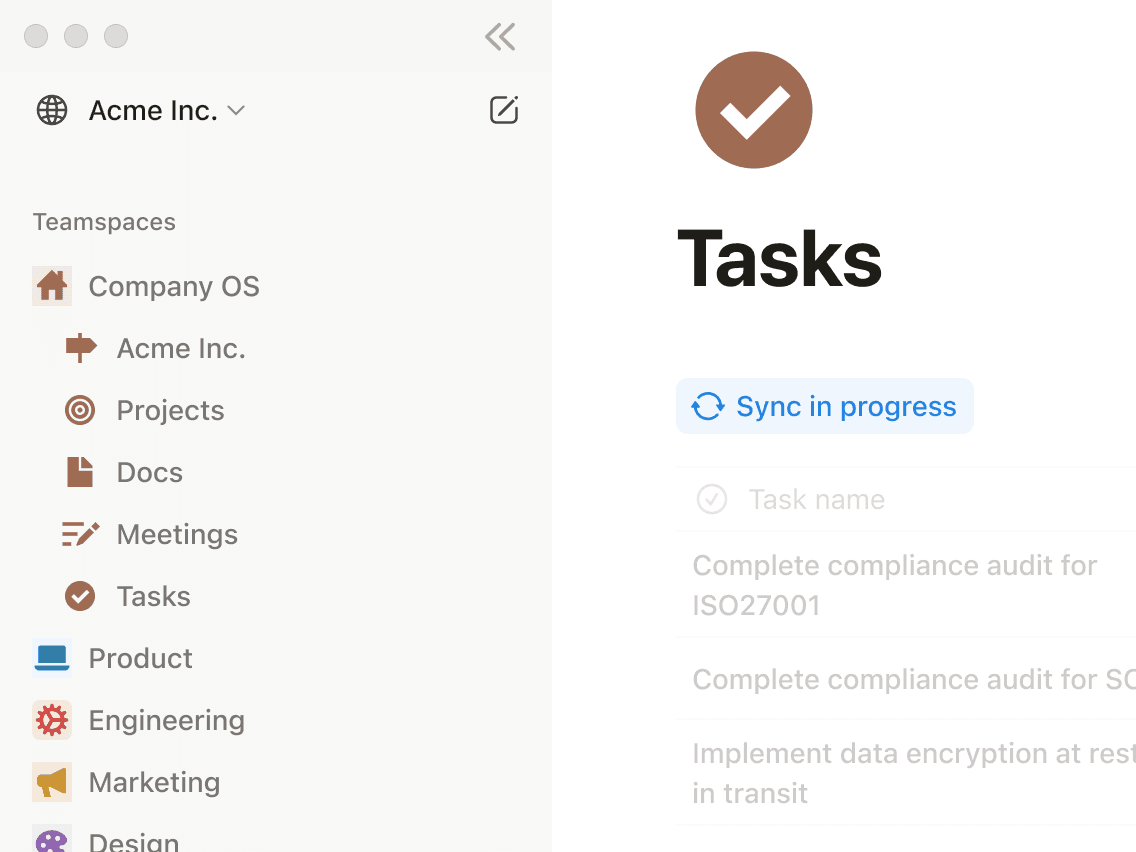 Customizable workspace